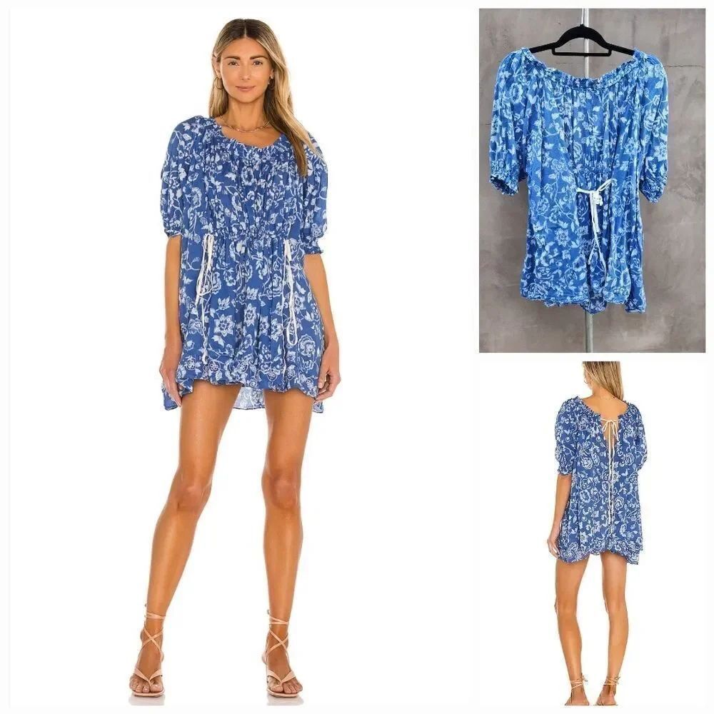 Free people intimately free people nora nightie dress indigo combo